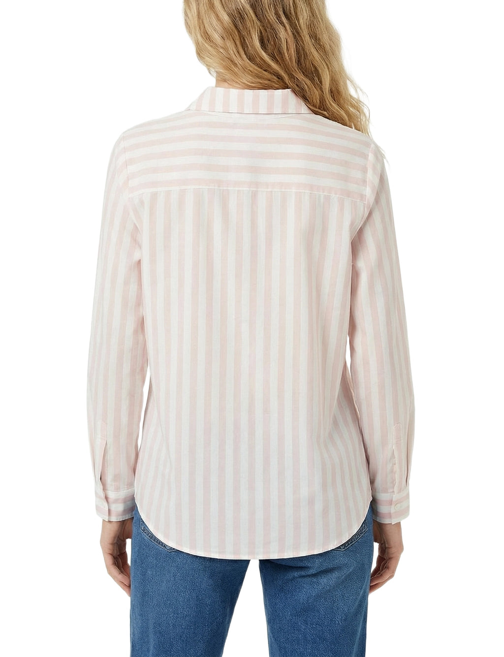 NY Collection Long Sleeve Blouse With Chest Pocket