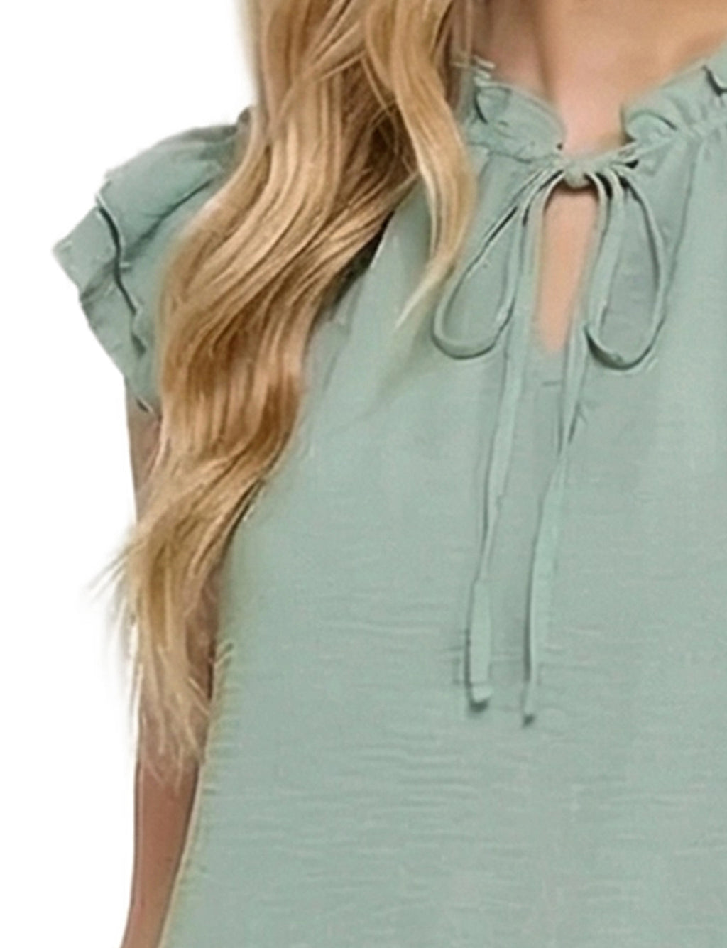 NY Collection Petite Flutter Sleeve Flounced Dress